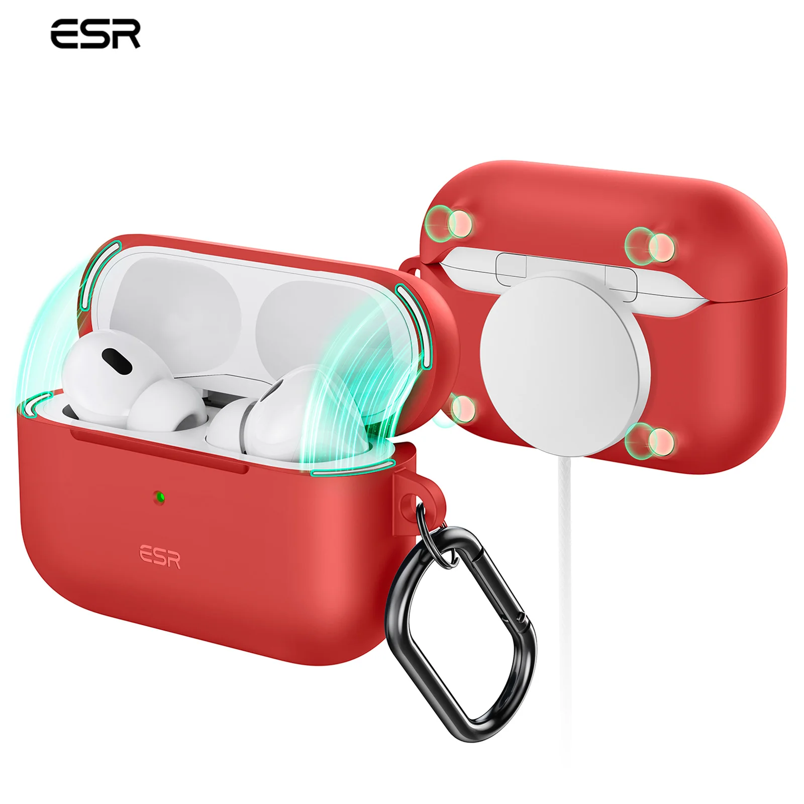 ESR for Airpods Pro 2nd Generation Case (2023/2022/2019) Magnetic Lid Lock Case Full Drop Protection Earphone Cover
ESR for Airpods Pro 2nd Generation Case (2023/2022/2019) Magnetic Lid Lock Case Full Drop Protection Earphone Cover