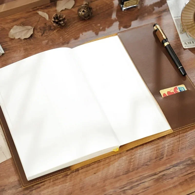 New Vintage Leather B5 Journal Notebook Cover, 176 Pages Large Notepad Diary Leather Planner Cover For Writing, Travel & Work Re
New Vintage Leather B5 Journal Notebook Cover, 176 Pages Large Notepad Diary Leather Planner Cover For Writing, Travel & Work Re