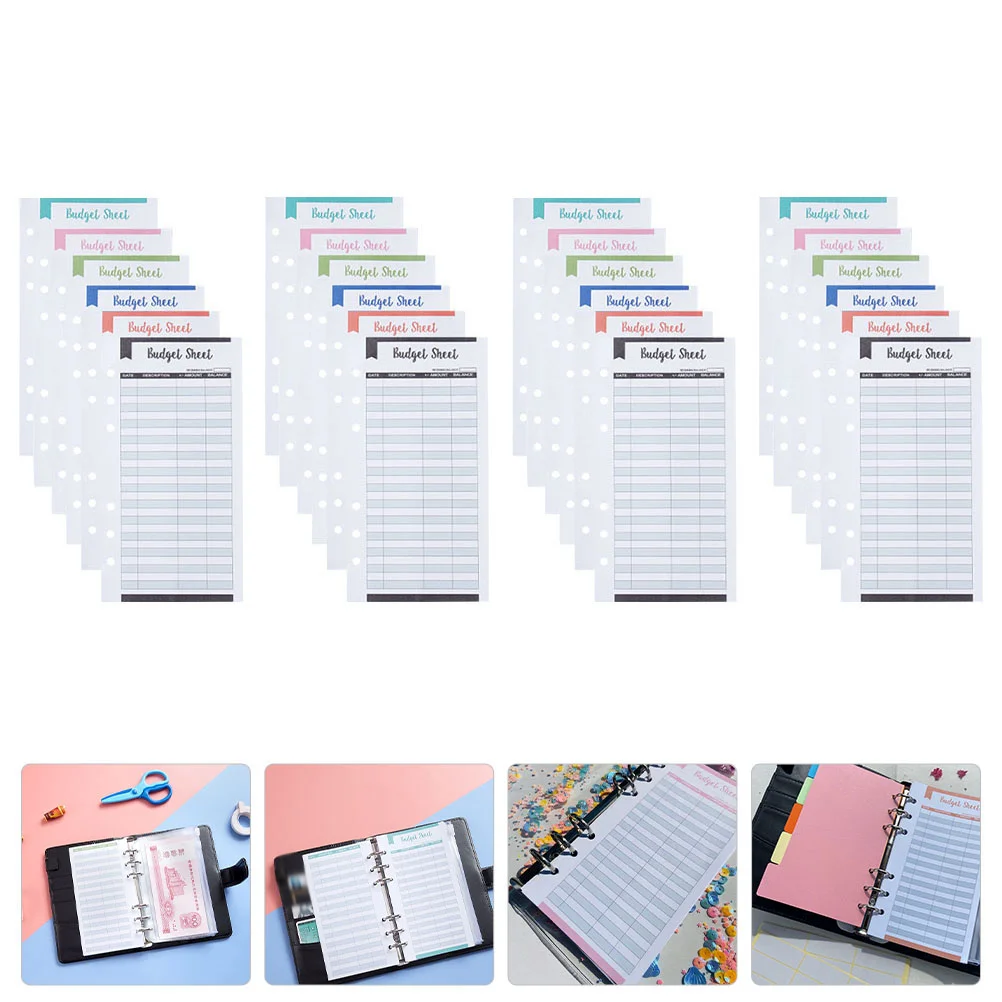 24 Pcs Business Six Color Budget Cards Office Cash Envelopes for Budgeting Paper Recording
24 Pcs Business Six Color Budget Cards Office Cash Envelopes for Budgeting Paper Recording