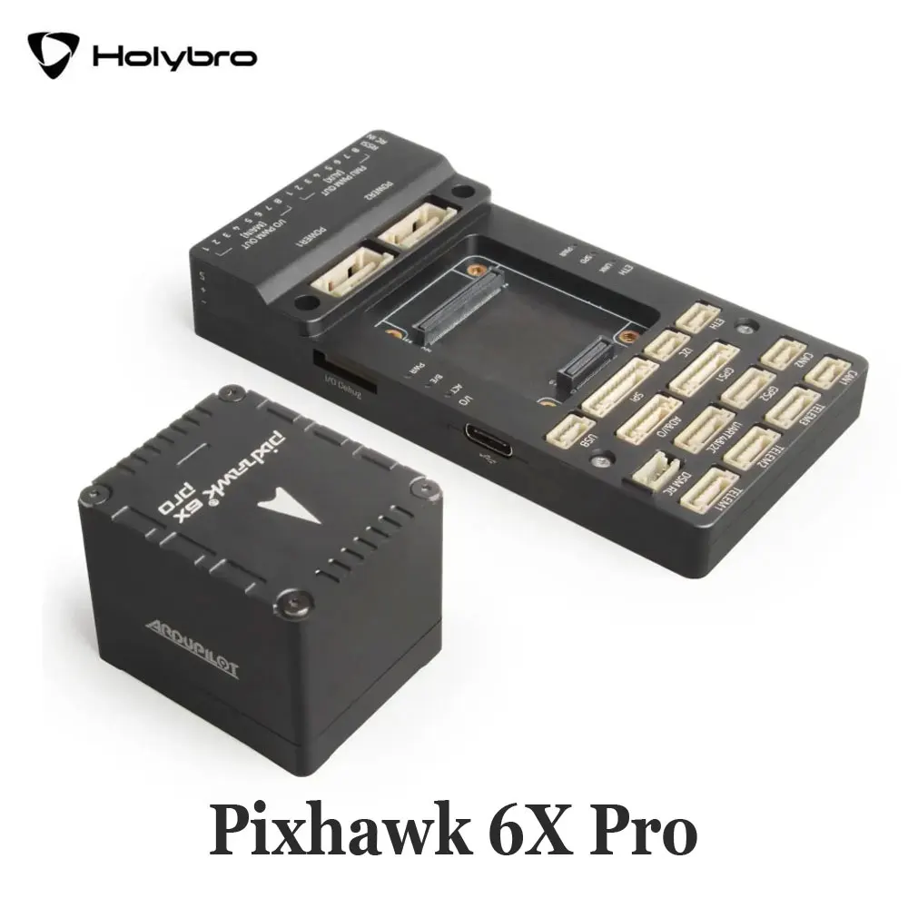 Полетный контроллер Holybro Pixhawk 6X Pro Autopilot H753, стандартная база PM02D для промышленного и коммерческого дрона
Полетный контроллер Holybro Pixhawk 6X Pro Autopilot H753, стандартная база PM02D для промышленного и коммерческого дрона