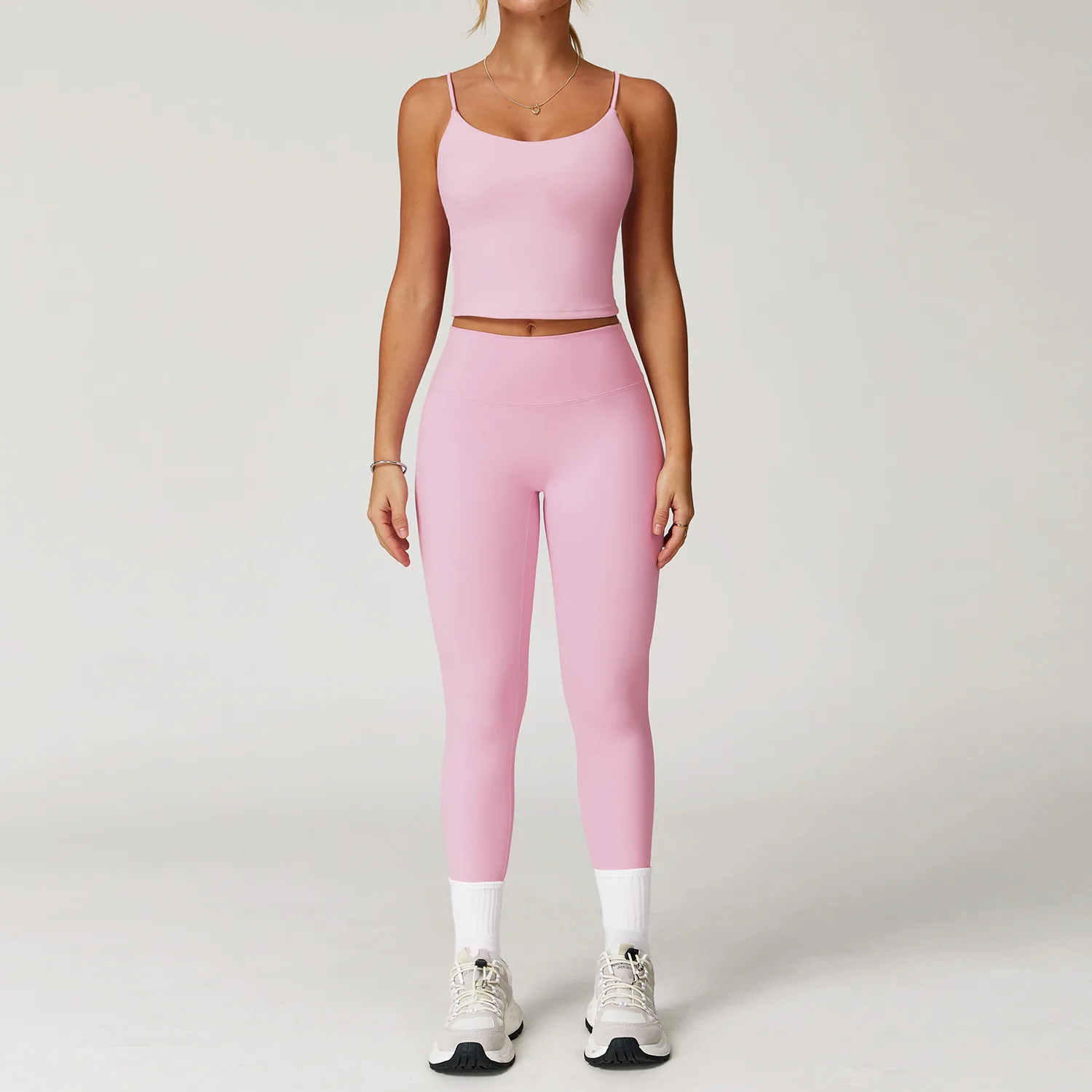 Sanded Yoga Set Sports Tank Top and High Waist Tights Sportswear Breathable Fitness Workout Gym Running Leggings Women Tracksuit
Sanded Yoga Set Sports Tank Top and High Waist Tights Sportswear Breathable Fitness Workout Gym Running Leggings Women Tracksuit