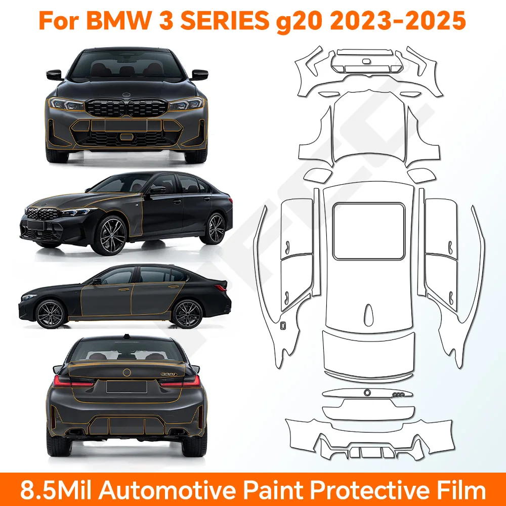 9Mil TPU Paint Protection Film Pre-cut PPF Bra For BMW 3 Series G20 2023-2025 Car Body Clear Anti-scratch Kit Car Accessories
9Mil TPU Paint Protection Film Pre-cut PPF Bra For BMW 3 Series G20 2023-2025 Car Body Clear Anti-scratch Kit Car Accessories