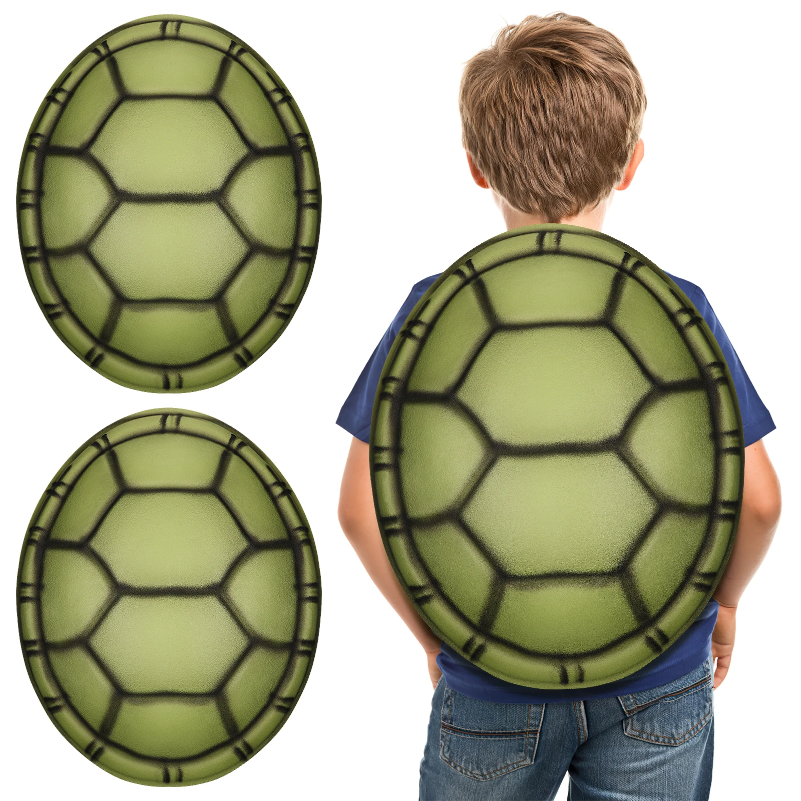2 pcs Turtle Shell Props Comfortable Wearable EVA Material Fun Accessories for Halloween Party Cosplay Costume TORTOISE SHELLS
2 pcs Turtle Shell Props Comfortable Wearable EVA Material Fun Accessories for Halloween Party Cosplay Costume TORTOISE SHELLS