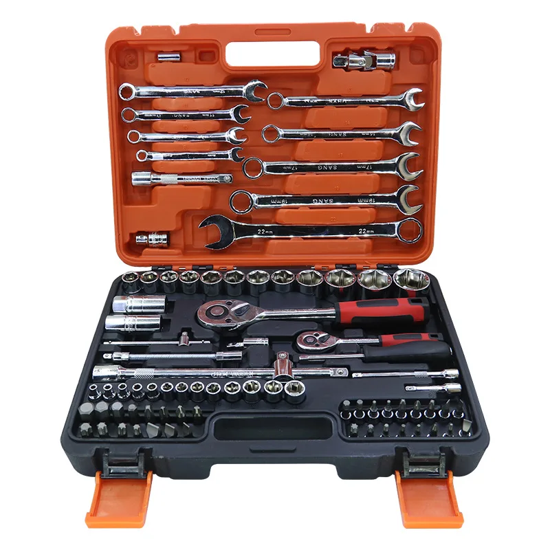 Tools Hardware 82 Piece Chrome Vanadium Socket Ratchet Wrench Set Tool Kit Automotive Tools Socket for Repair
Tools Hardware 82 Piece Chrome Vanadium Socket Ratchet Wrench Set Tool Kit Automotive Tools Socket for Repair