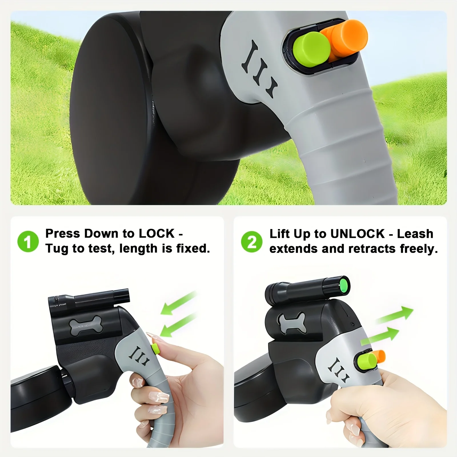 Retractable Dual Dog Leash Two In One No Tangle Heavy Duty Automatic Rope Padded Handle For Small Medium Puppy Daily Walking Use
Retractable Dual Dog Leash Two In One No Tangle Heavy Duty Automatic Rope Padded Handle For Small Medium Puppy Daily Walking Use
