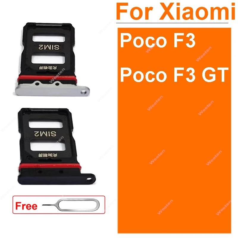 Лоток для SIM-карты, адаптер для Xiaomi Mi Pocophone Poco F3 F3 GT, держатель для карт памяти SIM, запасные части для ремонта
Лоток для SIM-карты, адаптер для Xiaomi Mi Pocophone Poco F3 F3 GT, держатель для карт памяти SIM, запасные части для ремонта