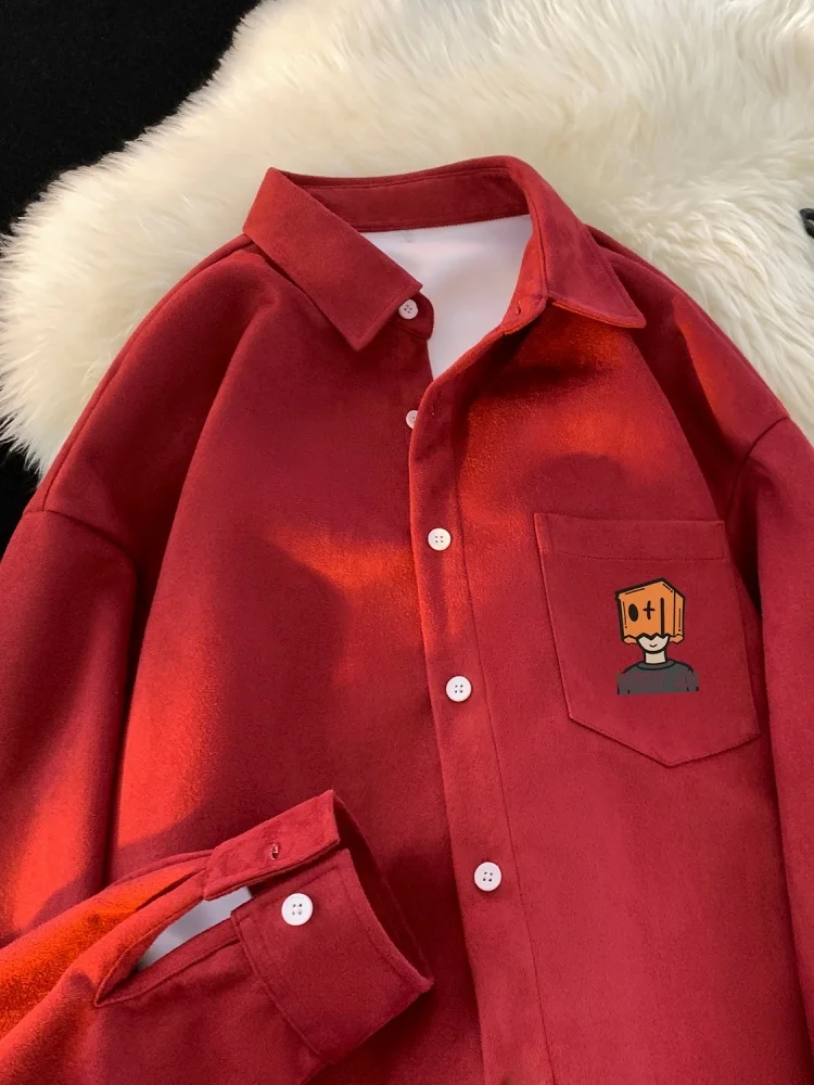 Men's Long Sve irt 2025 New Spring Autumn Heavyweight Stiffn Couple Lazy Sle Outerwear Casual Faionable
Men's Long Sve irt 2025 New Spring Autumn Heavyweight Stiffn Couple Lazy Sle Outerwear Casual Faionable