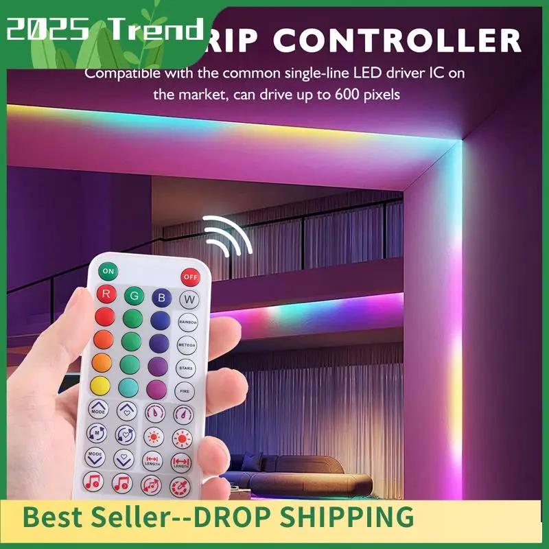 Top Deals RGB Smart Music Bluetooth Smart Controller SP611E For WS2812B SK6812 WS2811 Addressable LED RGB Tape Strip
Top Deals RGB Smart Music Bluetooth Smart Controller SP611E For WS2812B SK6812 WS2811 Addressable LED RGB Tape Strip