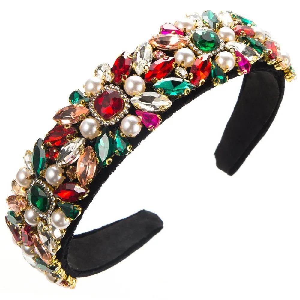 Baroque Rhinestone Headband Shiny Color Drill Hair Clip Full Diamond Headband Hair Accessories Women's Wide Headband Bridal
Baroque Rhinestone Headband Shiny Color Drill Hair Clip Full Diamond Headband Hair Accessories Women's Wide Headband Bridal