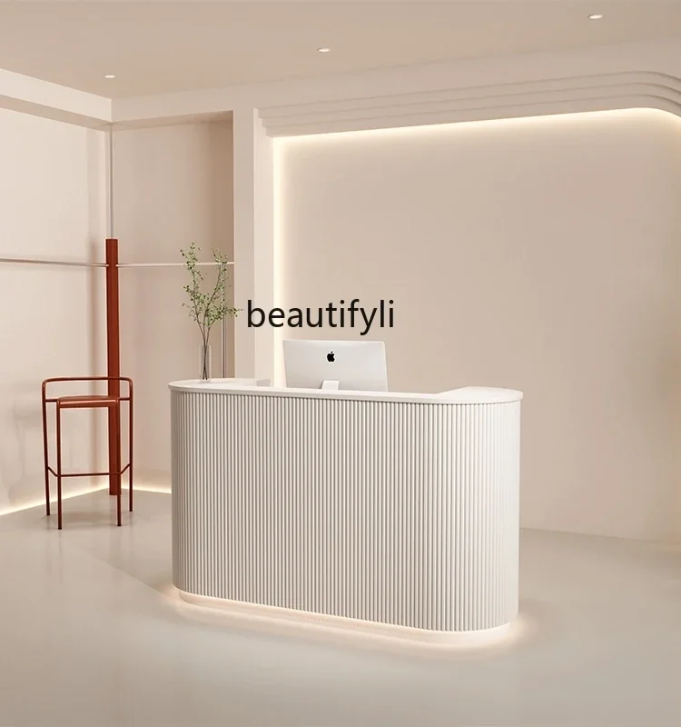 smt14 Beauty Salon Reception Front Desk Simple Modern Clothing Store Arc Cashier Bar Shop Small Counter Light Luxury
smt14 Beauty Salon Reception Front Desk Simple Modern Clothing Store Arc Cashier Bar Shop Small Counter Light Luxury
