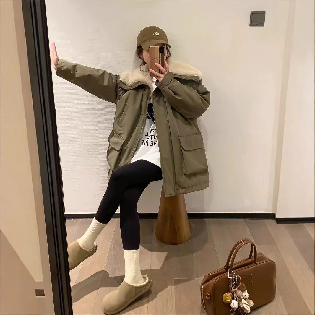 Утепленная зимняя парка с внутренней пушистой подкладкой и пэчворком, женская универсальная вязаная хлопковая куртка с длинными рукавами, Зима 2024
Утепленная зимняя парка с внутренней пушистой подкладкой и пэчворком, женская универсальная вязаная хлопковая куртка с длинными рукавами, Зима 2024