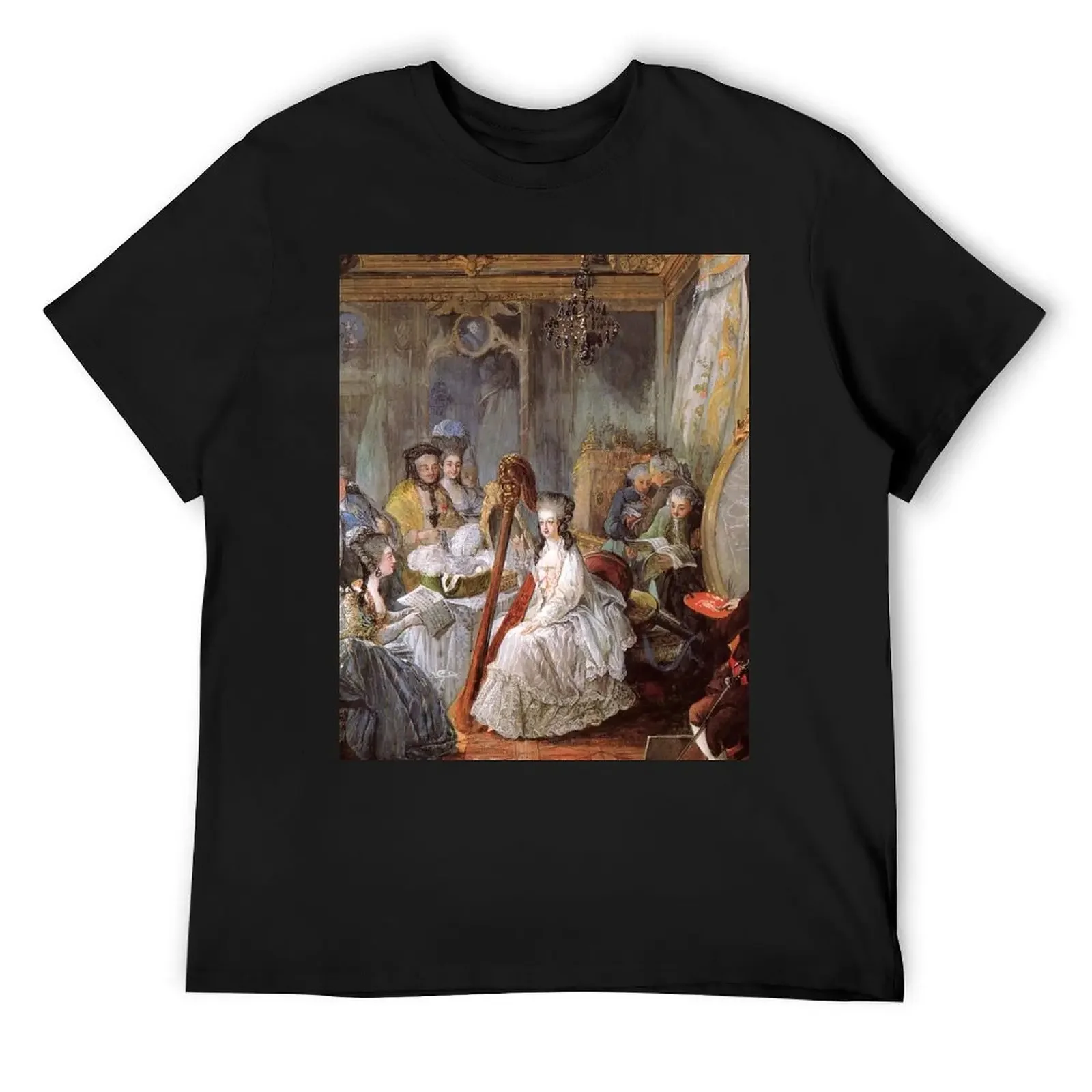 Marie Antoinette playing the harp at the French Court - Jean-Baptiste André Gautier-Dagoty T-Shirt
Marie Antoinette playing the harp at the French Court - Jean-Baptiste André Gautier-Dagoty T-Shirt