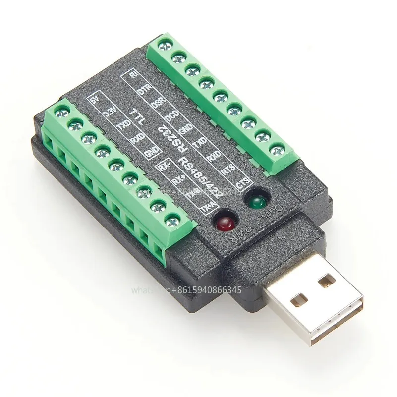USB to 485 RS485/422/232/TTL Converter Serial Interface with FT232RNL Chip 4 in 1 Serial adapter with FTDI Chip
USB to 485 RS485/422/232/TTL Converter Serial Interface with FT232RNL Chip 4 in 1 Serial adapter with FTDI Chip