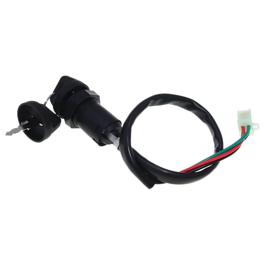 4 Wires Universal 2 Ignition Keys Start Switch Door Lock Key For ATV UTV Go kart GY6 125 150 Taotao
4 Wires Universal 2 Ignition Keys Start Switch Door Lock Key For ATV UTV Go kart GY6 125 150 Taotao