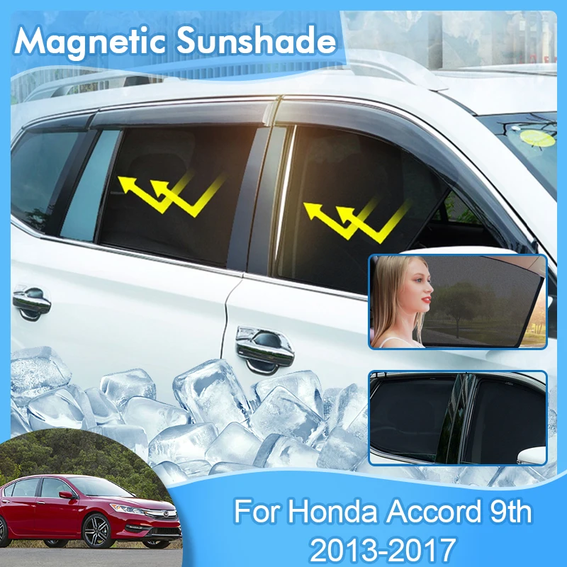 Магнитный солнцезащитный козырек для Honda Accord 9 поколения 2013 ~ 2017, солнцезащитный козырек с УФ-защитой, защита для переднего и заднего стекла, занавеска
Магнитный солнцезащитный козырек для Honda Accord 9 поколения 2013 ~ 2017, солнцезащитный козырек с УФ-защитой, защита для переднего и заднего стекла, занавеска