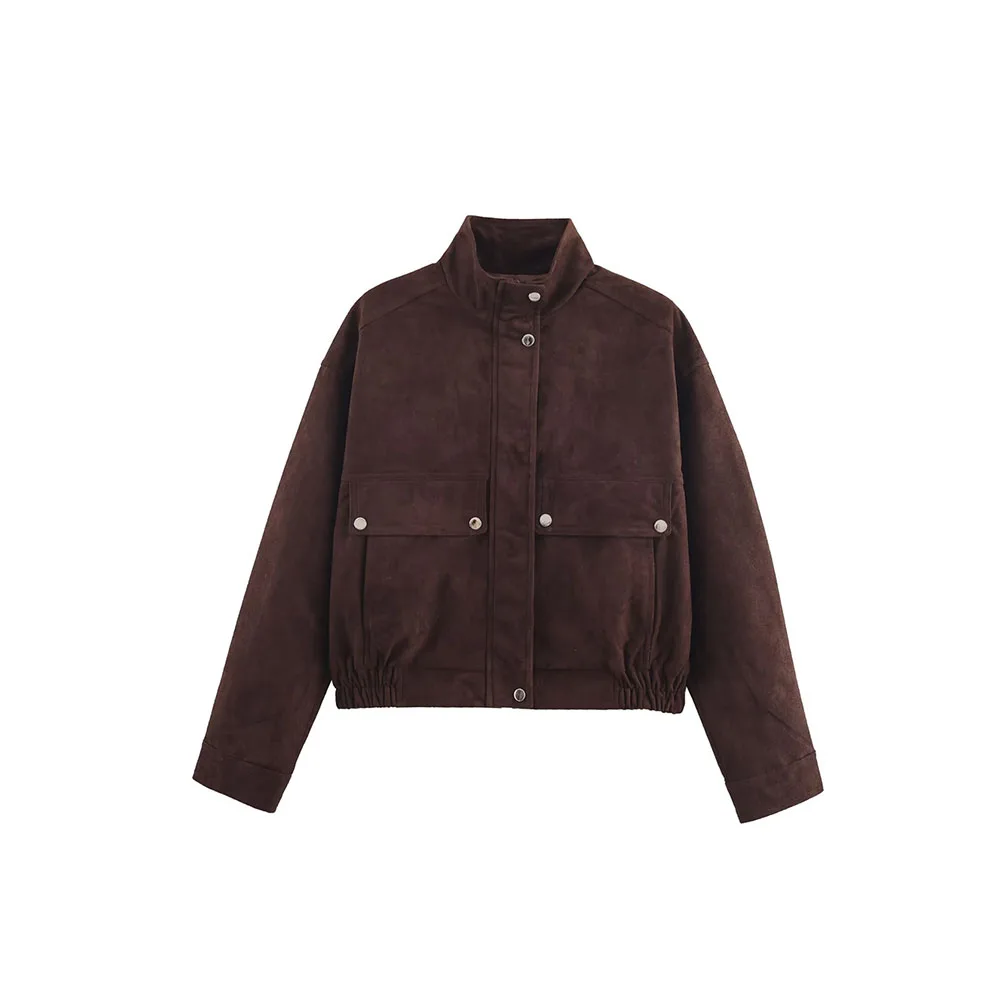 Autumn new women's pocket decoration suede pilot jacket jacket jacket
Autumn new women's pocket decoration suede pilot jacket jacket jacket