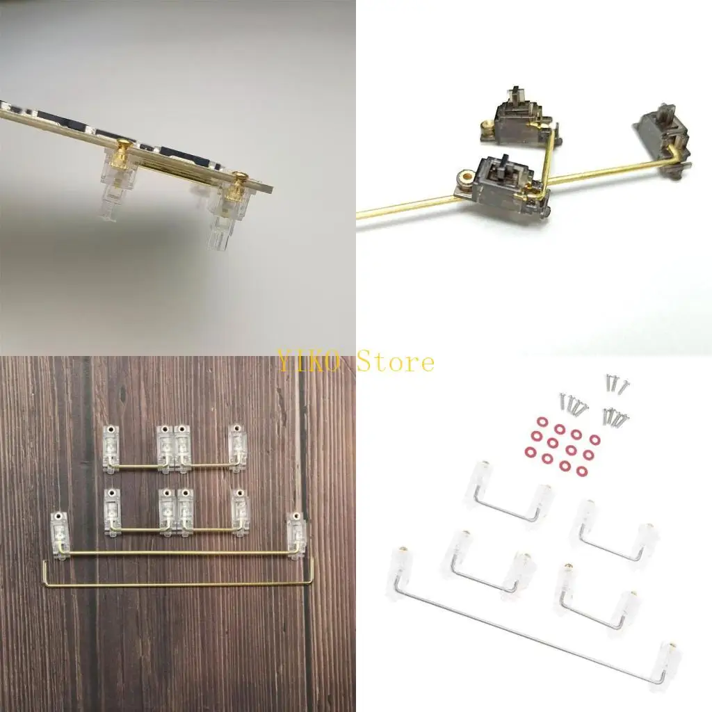 K32C V2 Black Transparent Gold Plated Screw-in Stabilizer for Mechanical Keyboard MX
K32C V2 Black Transparent Gold Plated Screw-in Stabilizer for Mechanical Keyboard MX