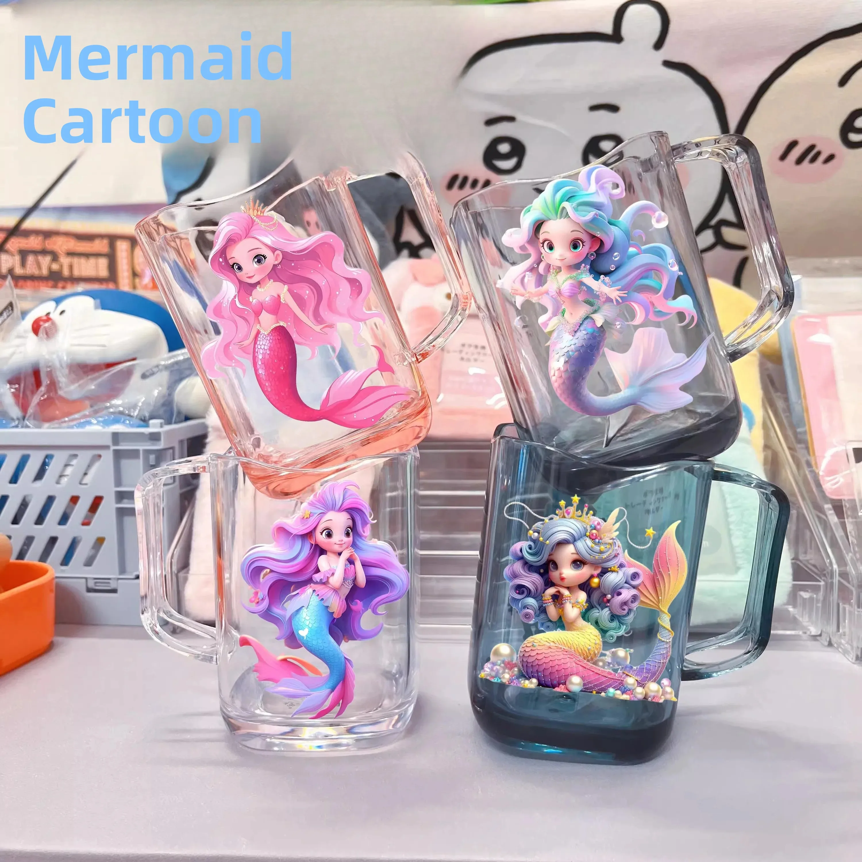 Girls Cartoon Mermaid Toothbrush Cup Plastic Dental Care Organizer Creative Bathroom Accessories Children's Oral Hygiene Cup
Girls Cartoon Mermaid Toothbrush Cup Plastic Dental Care Organizer Creative Bathroom Accessories Children's Oral Hygiene Cup