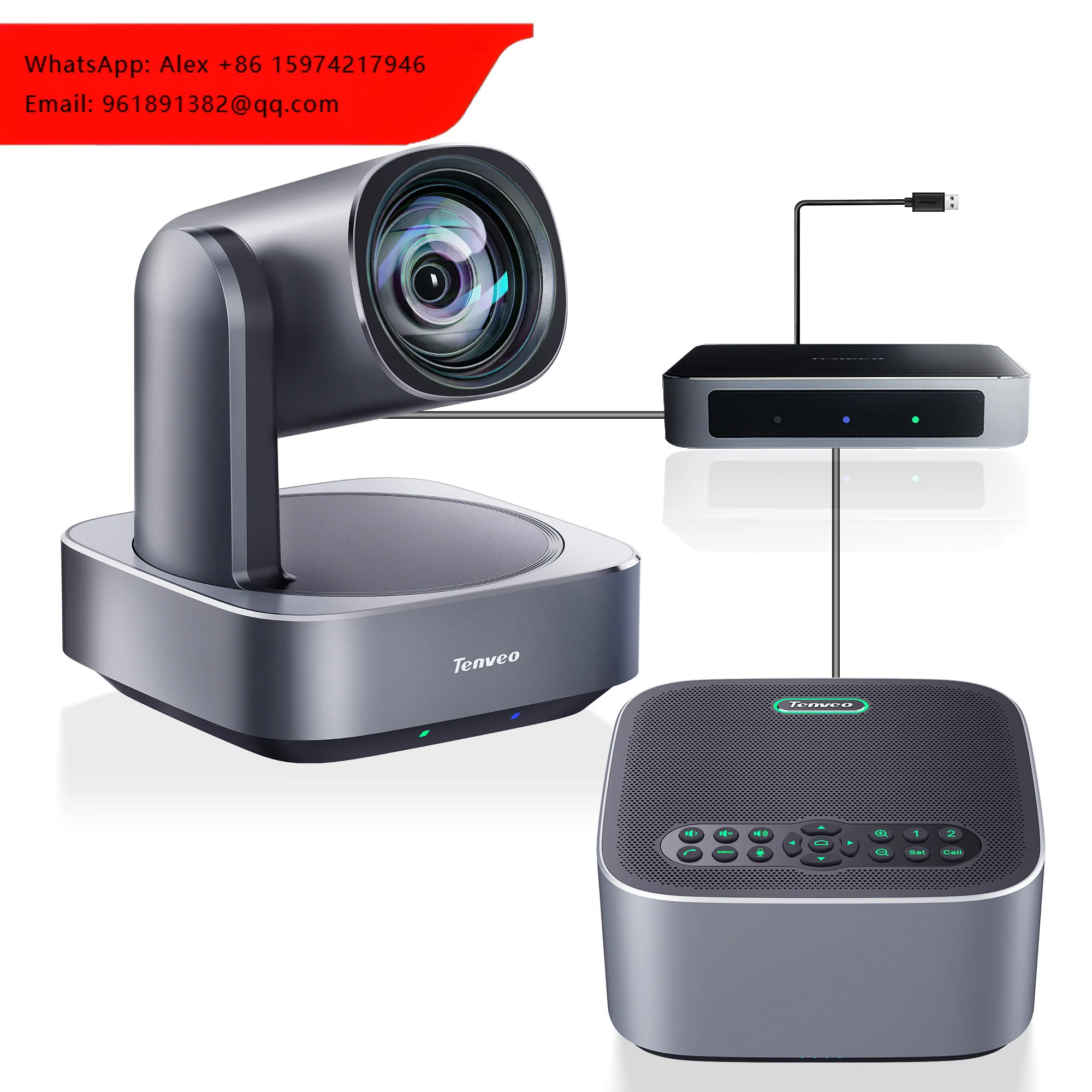 Hot Selling 1080P 60fps All In One Conference Group 10x PTZ Camera M6B Speakerphone Video Conference System Live Streaming
Hot Selling 1080P 60fps All In One Conference Group 10x PTZ Camera M6B Speakerphone Video Conference System Live Streaming
