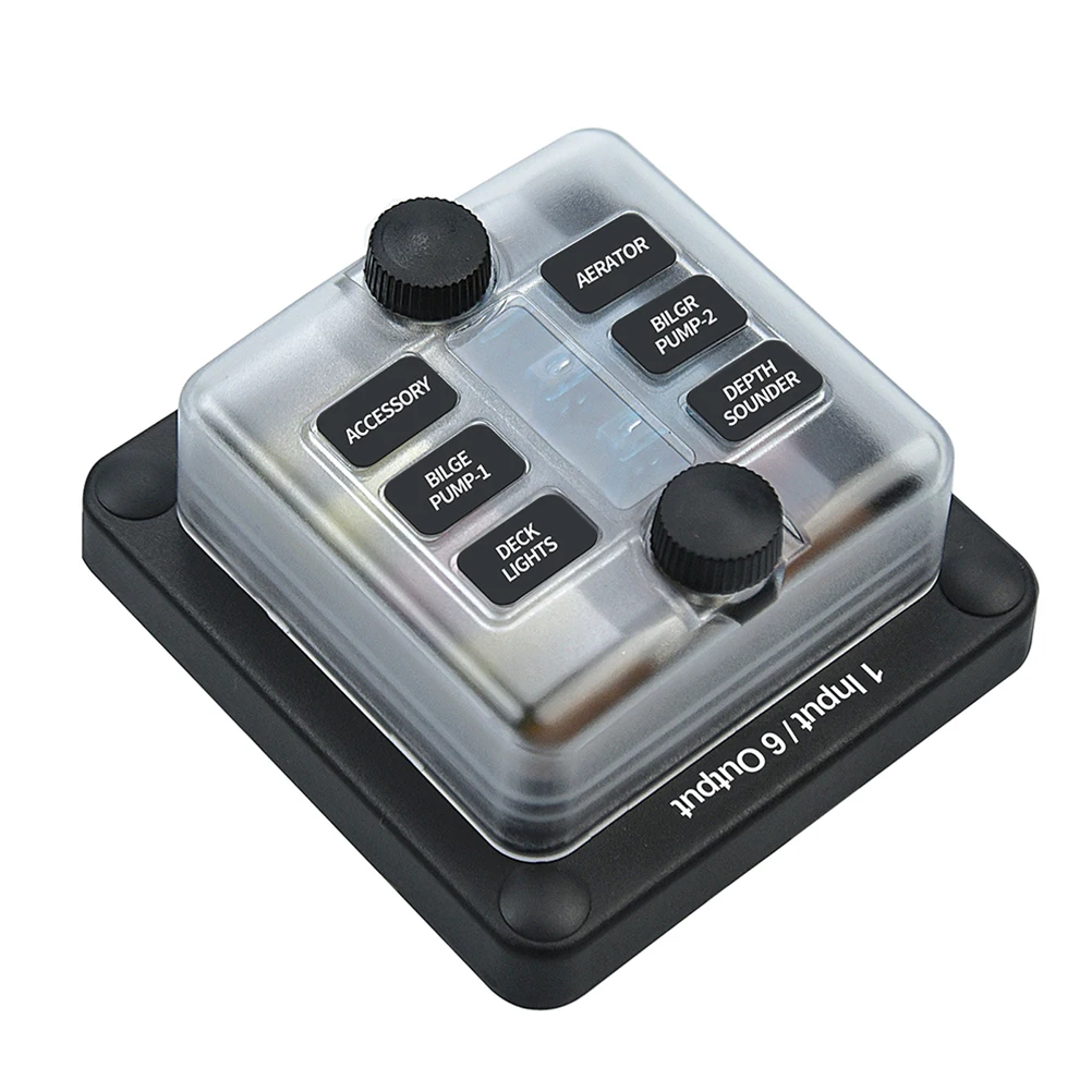 Waterproof Box Marine Block Automotive Replacement 6-Output Fuse Holder Dustproof Flame Retardant Pa66 Material Off-
Waterproof Box Marine Block Automotive Replacement 6-Output Fuse Holder Dustproof Flame Retardant Pa66 Material Off-
