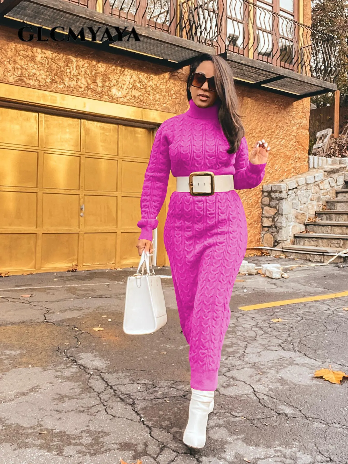 GLCMYAYA Women Knit Rib Turtleneck Oversized Long Sleeve Bodycon Midi Maxi Long Dress Autumn Winter Thick Warm Sweater Dresses
GLCMYAYA Women Knit Rib Turtleneck Oversized Long Sleeve Bodycon Midi Maxi Long Dress Autumn Winter Thick Warm Sweater Dresses