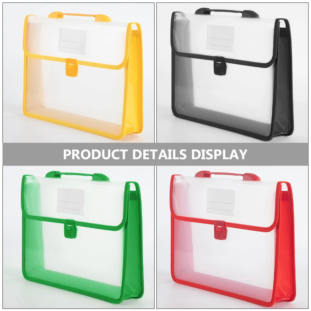 5 Pcs File Bags A4 Large Capacity Waterproof PP Office Document ganizer Pouches Black Red Yellow Blue Green Portable Folder
5 Pcs File Bags A4 Large Capacity Waterproof PP Office Document ganizer Pouches Black Red Yellow Blue Green Portable Folder
