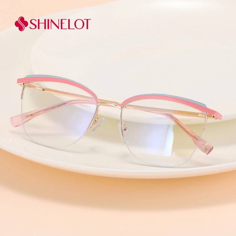 81100 Cute Cat Eye Eyeglasses Frame Student Semi-Rimless Female Glasses Youth Style Best-Selling Eyewear Accessories
81100 Cute Cat Eye Eyeglasses Frame Student Semi-Rimless Female Glasses Youth Style Best-Selling Eyewear Accessories