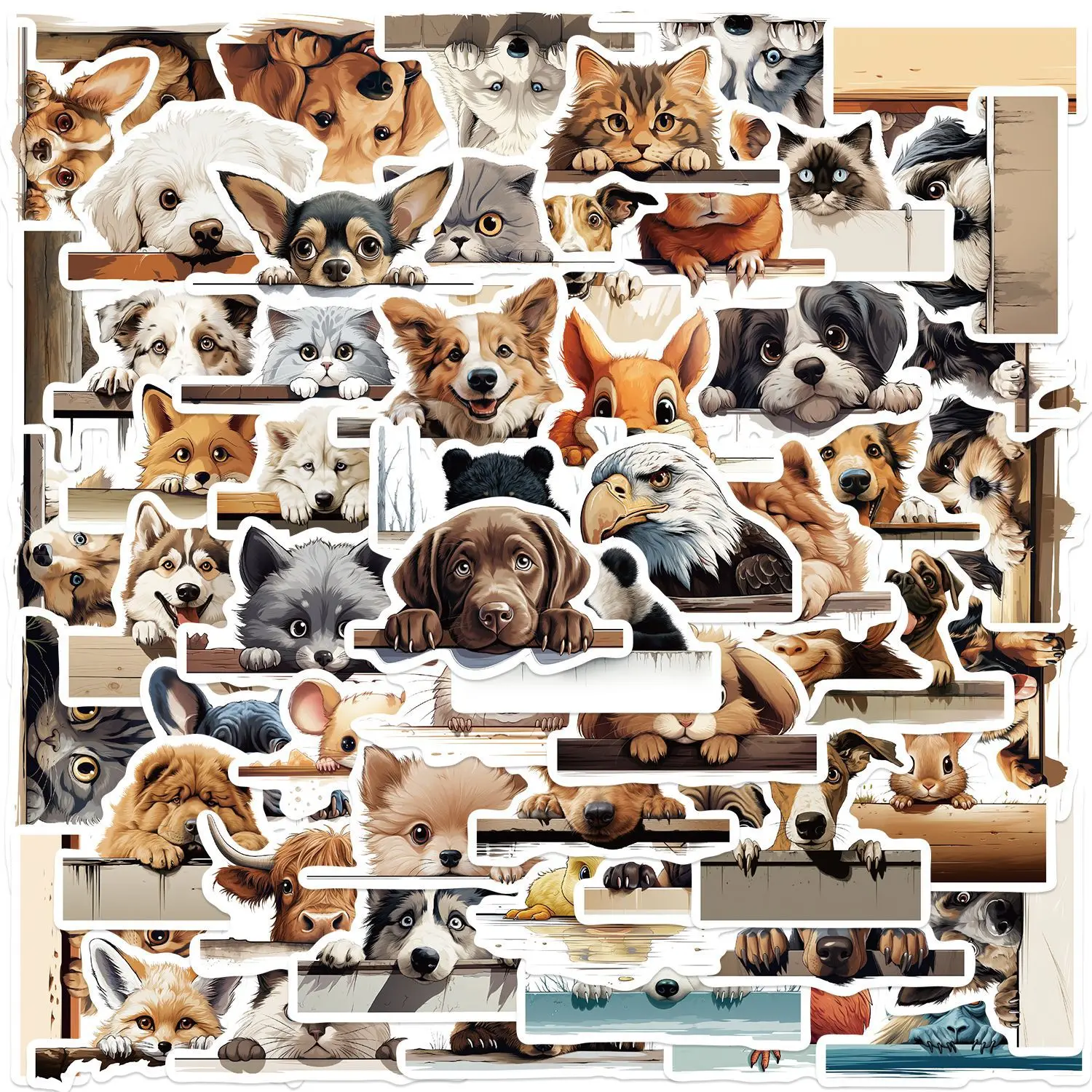 60Pcs Cartoon Animals Climb Walls Series Stickers Suitcase Phone Case Water Bottle Waterproof Decoration Diy Sticker Packs
60Pcs Cartoon Animals Climb Walls Series Stickers Suitcase Phone Case Water Bottle Waterproof Decoration Diy Sticker Packs