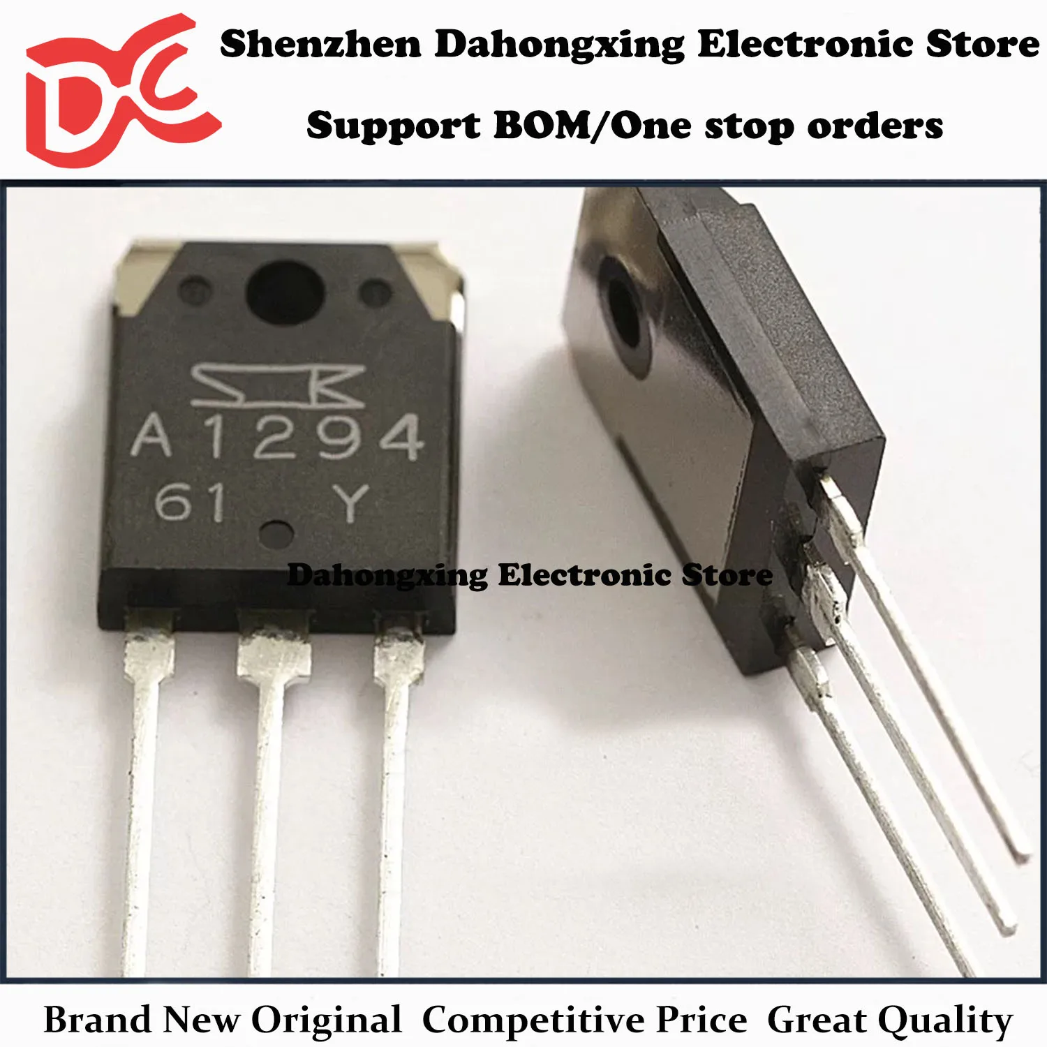 New Original 5Pairs 2SA1294 A1294 + 2SC3263 C3263 TO-3P Audio Amplifier Transistor Electronic Components Great Quality
New Original 5Pairs 2SA1294 A1294 + 2SC3263 C3263 TO-3P Audio Amplifier Transistor Electronic Components Great Quality