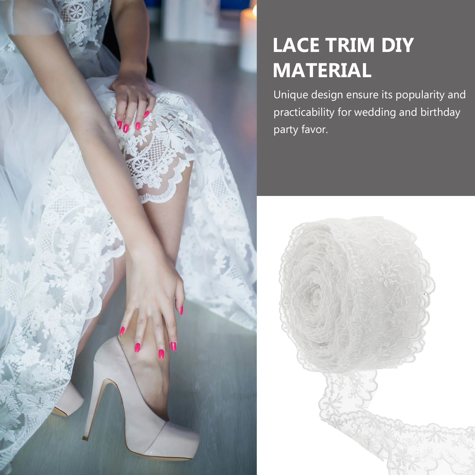 1 Roll Lace Trim Wedding Sleepwear Diy Handmade Decorative Sewing Fabric Dress Accessory Elegant Wide Trim For Clothes Skirt
1 Roll Lace Trim Wedding Sleepwear Diy Handmade Decorative Sewing Fabric Dress Accessory Elegant Wide Trim For Clothes Skirt