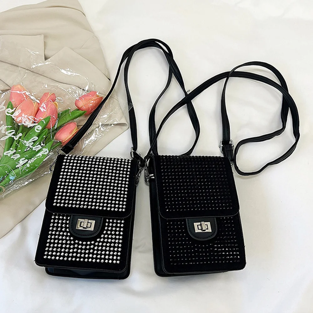 For Mobile Phone Bag Mini Bag Trendy Trendy Rhinestone Crossbody Bag Vertical Fashion Coin Purse Fashionable And Versatile
For Mobile Phone Bag Mini Bag Trendy Trendy Rhinestone Crossbody Bag Vertical Fashion Coin Purse Fashionable And Versatile