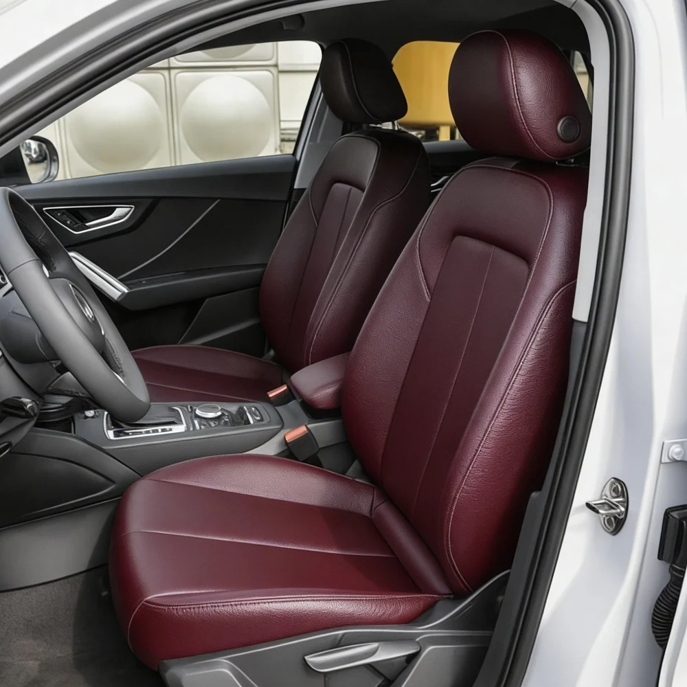 Специальные чехлы для сидений автомобиля Audi Q2 2018-2022 из искусственной кожи, полный комплект, защитные аксессуары для салона
Специальные чехлы для сидений автомобиля Audi Q2 2018-2022 из искусственной кожи, полный комплект, защитные аксессуары для салона