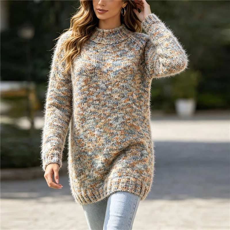 Ladies Women Autumn Winter Thick Warm Soft Mohair Wool Knitted Mock Neck Long Sleeves Slim Blouses Sweater Jumper Pull Tops
Ladies Women Autumn Winter Thick Warm Soft Mohair Wool Knitted Mock Neck Long Sleeves Slim Blouses Sweater Jumper Pull Tops