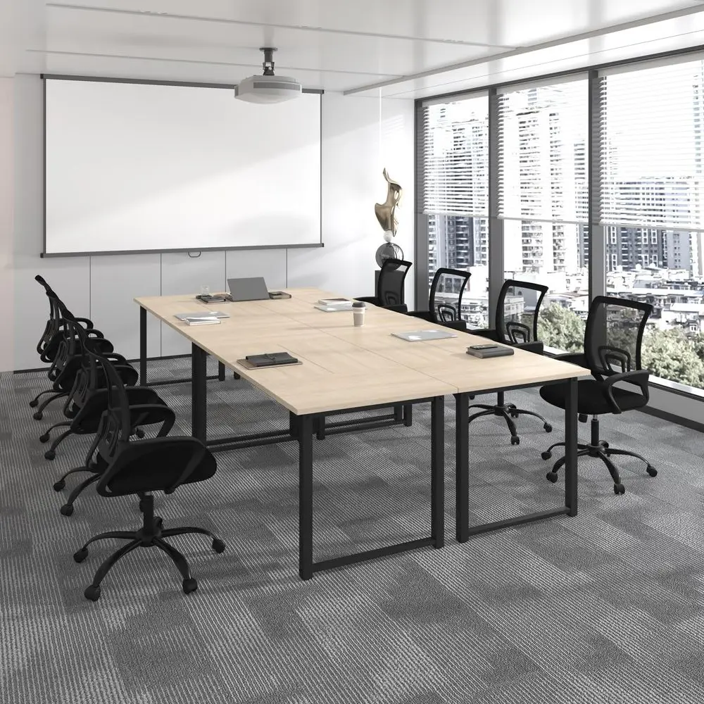 12FT Conference Table, Modern Large Meeting Table Office Desks for 16 Person, Long Rectangle Table with Sturdy Metal Frame, 4 P
12FT Conference Table, Modern Large Meeting Table Office Desks for 16 Person, Long Rectangle Table with Sturdy Metal Frame, 4 P