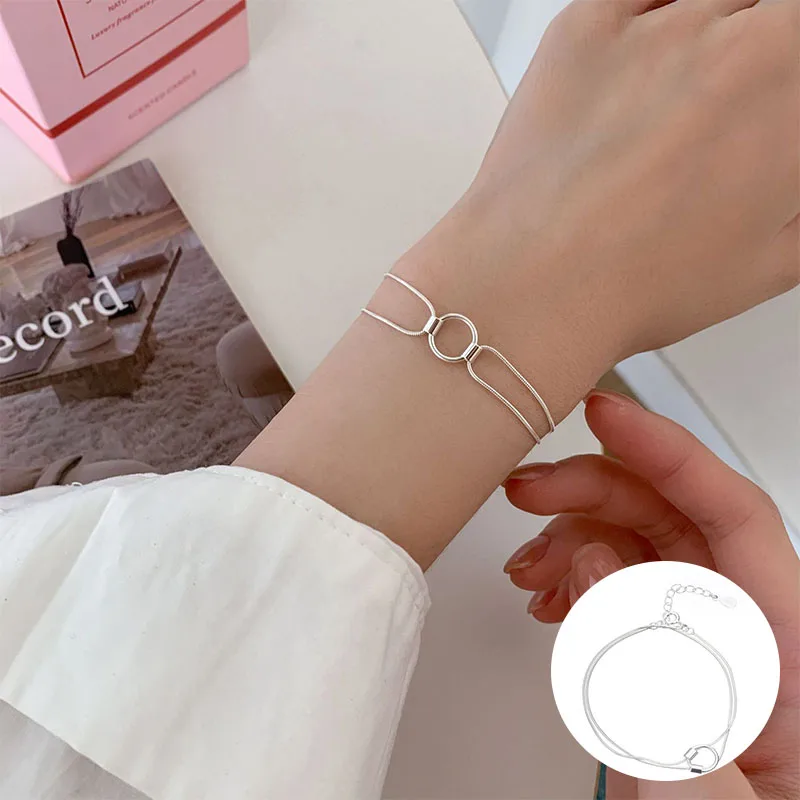 100% 925 Sterling Silver Geometric Bracelet for Women Girl Simple Round Versatile Design Tassel Jewelry Dropship Wholesale
100% 925 Sterling Silver Geometric Bracelet for Women Girl Simple Round Versatile Design Tassel Jewelry Dropship Wholesale