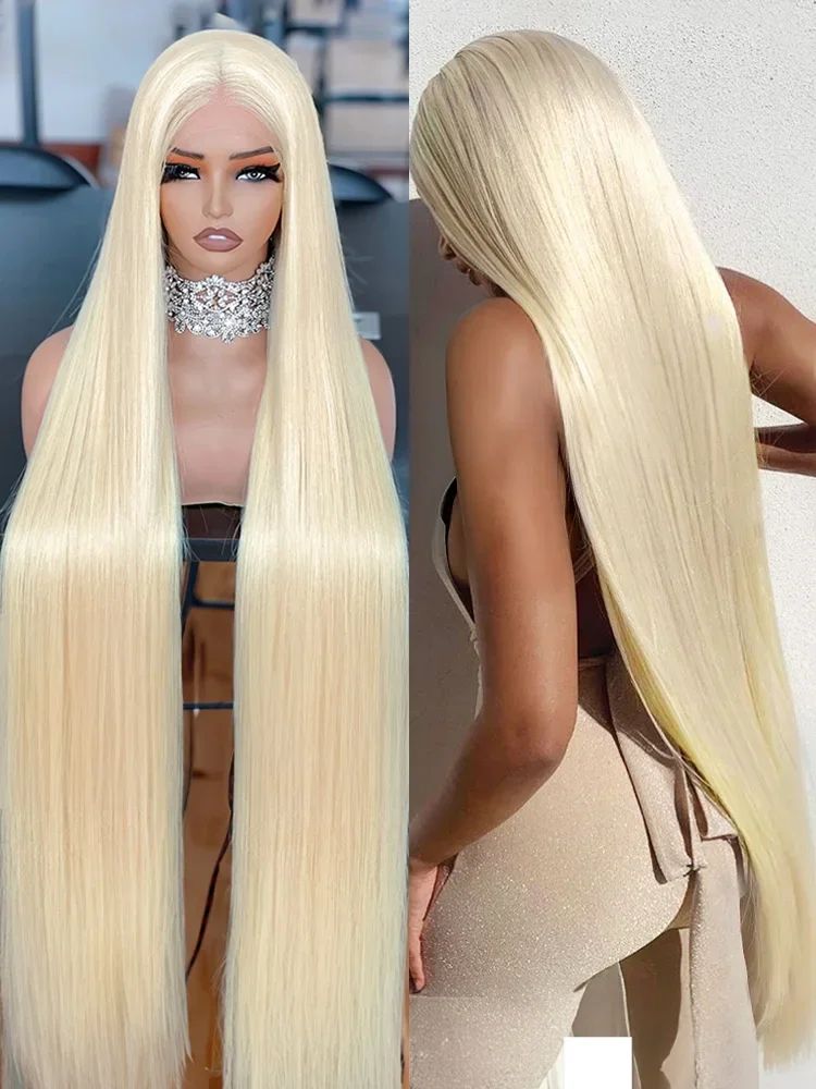 13X4 Lace 613 Blonde Colored Bone Straight Human Hair Wigs HD Transparent Frontal 13x6 Lace Front Wigs For Women 34 Inches
13X4 Lace 613 Blonde Colored Bone Straight Human Hair Wigs HD Transparent Frontal 13x6 Lace Front Wigs For Women 34 Inches