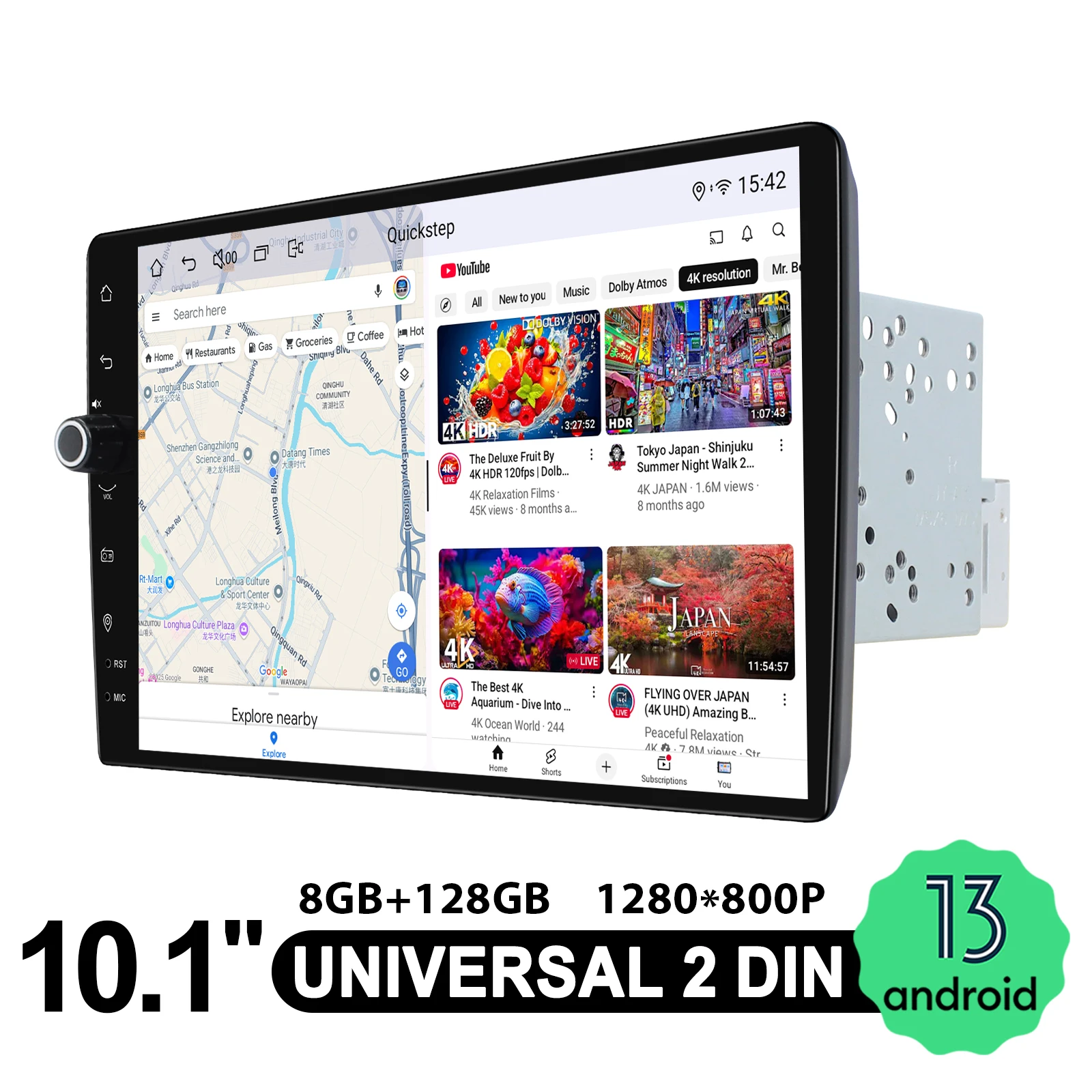 JOYFORWA 10"Universal Car Stereo Radio 8GB+128GB Wireless CarPlay & Android Auto With Volume Knob Back Up Camera Input USB/AUX
JOYFORWA 10"Universal Car Stereo Radio 8GB+128GB Wireless CarPlay & Android Auto With Volume Knob Back Up Camera Input USB/AUX