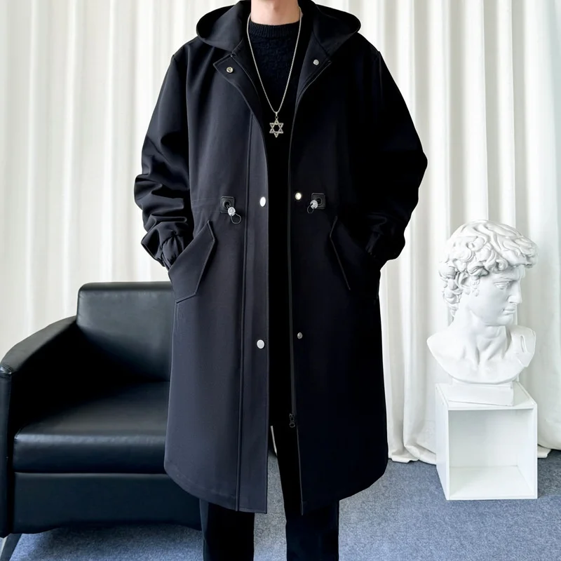 Trench Coats Olive Mens Winter Comfortable Mid-Long Cycling Man's Stylish British Slim Material Fashion Medium-Length Collar Ins
Trench Coats Olive Mens Winter Comfortable Mid-Long Cycling Man's Stylish British Slim Material Fashion Medium-Length Collar Ins