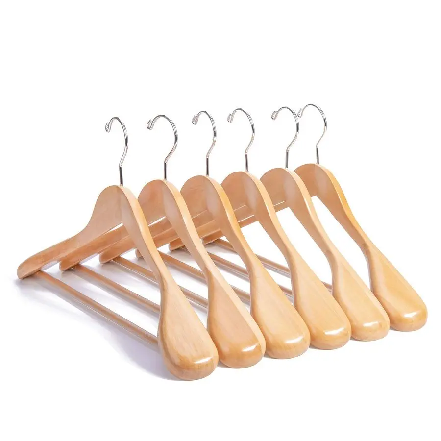 Wooden Suit Coat Hangers 16 inch Wood Jacket Outerwear Shirt Hangers Anti Slip Bar with Screw 6 Pack Natural
Wooden Suit Coat Hangers 16 inch Wood Jacket Outerwear Shirt Hangers Anti Slip Bar with Screw 6 Pack Natural