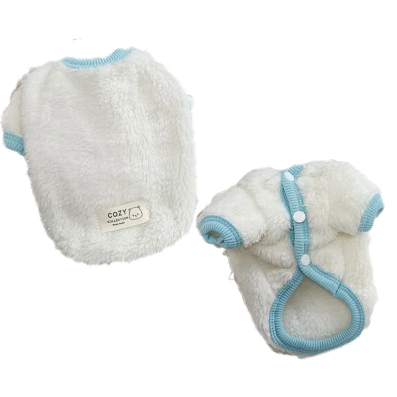 Warm Pet Dog Clothes Winter Fleece Clothing White Coat With Colorful Edging Dog Coat Jacket For Small Medium Dogs French Bulldog
Warm Pet Dog Clothes Winter Fleece Clothing White Coat With Colorful Edging Dog Coat Jacket For Small Medium Dogs French Bulldog