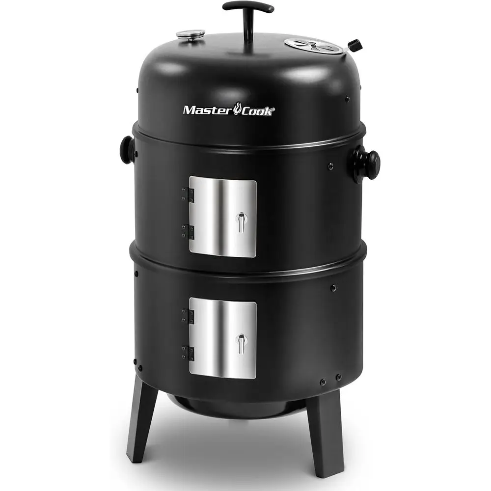 16 Inch Heavy-Duty 4-in-1 Charcoal Smoker with Thermometer and Adjustable Vent for BBQ and Camping
16 Inch Heavy-Duty 4-in-1 Charcoal Smoker with Thermometer and Adjustable Vent for BBQ and Camping
