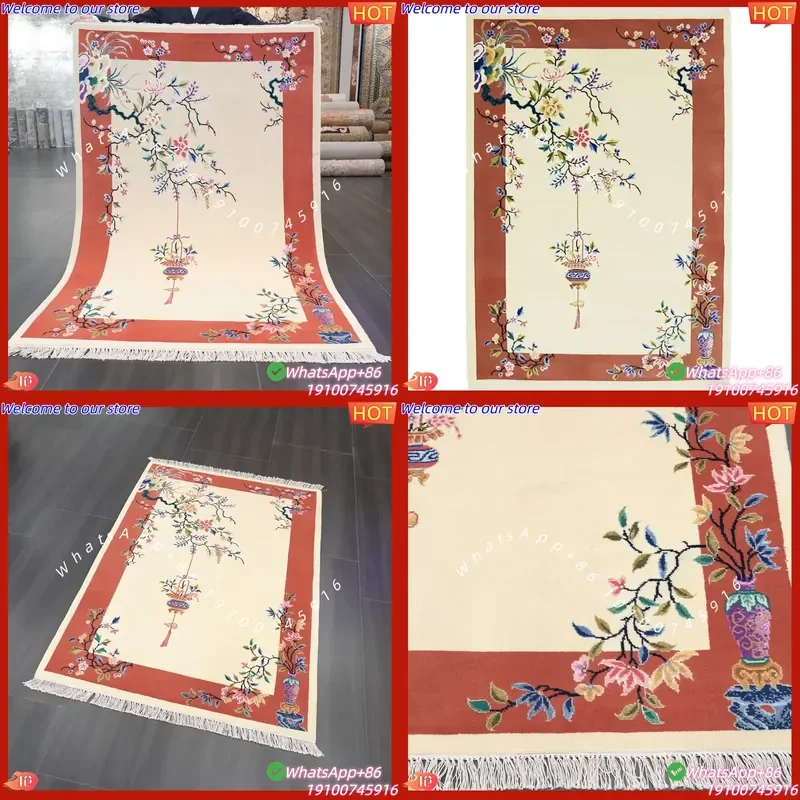 CECertificate YILONG 4'x6' Antique Handmade Carpet Chinese Art Decoration Hand Knotted Wool Rug
CECertificate YILONG 4'x6' Antique Handmade Carpet Chinese Art Decoration Hand Knotted Wool Rug