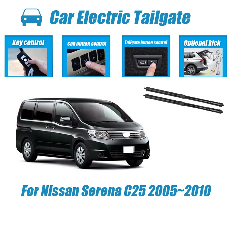 Car Power Trunk Lift Electric Hatch Tailgate Strut Auto Rear Door Actuator For Nissan Serena C25 2005~2010 Silently
Car Power Trunk Lift Electric Hatch Tailgate Strut Auto Rear Door Actuator For Nissan Serena C25 2005~2010 Silently