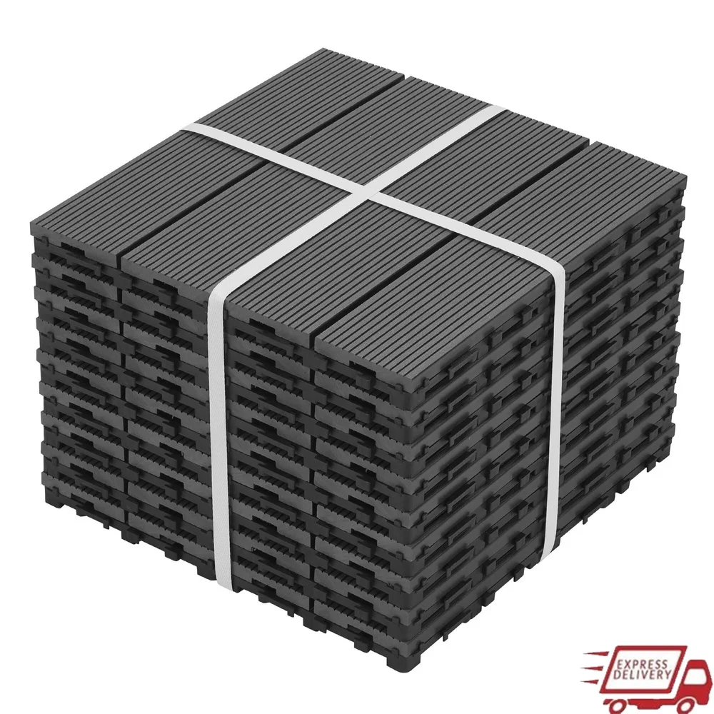 Waterproof Interlocking Deck Tiles 11.8x11.8 Pack of 9 Eco-Friendly Slip-Resistant Outdoor Flooring Patio Balcony Poolside
Waterproof Interlocking Deck Tiles 11.8x11.8 Pack of 9 Eco-Friendly Slip-Resistant Outdoor Flooring Patio Balcony Poolside