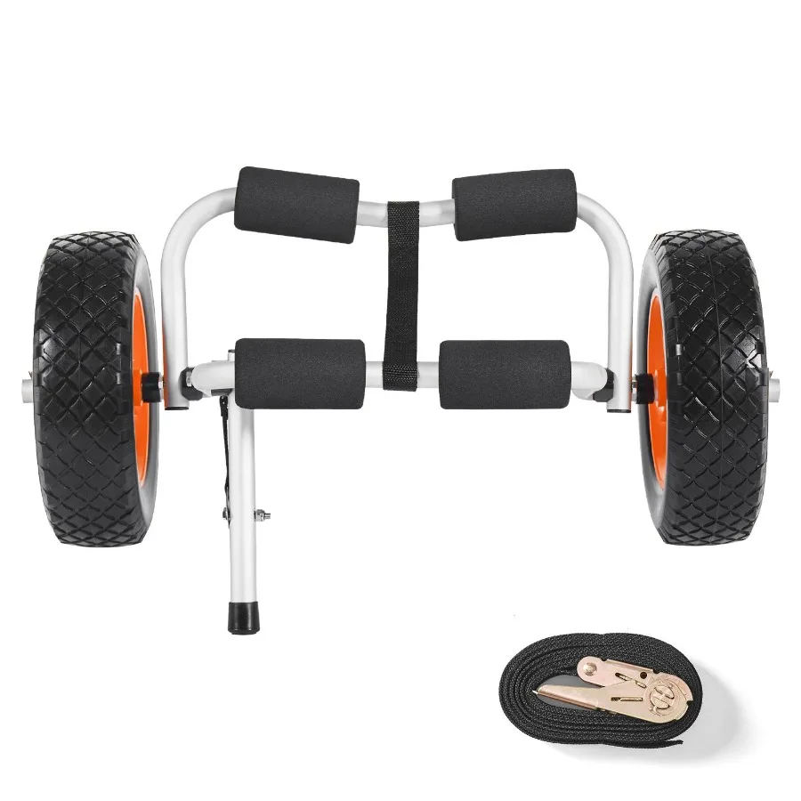 Kayak Cart 200 lbs Load Capacity Foldable Kayak Trolley with 10-inch Solid Rubber Tires 1 Ratchet Strap Paddle Board Trolley fo
Kayak Cart 200 lbs Load Capacity Foldable Kayak Trolley with 10-inch Solid Rubber Tires 1 Ratchet Strap Paddle Board Trolley fo