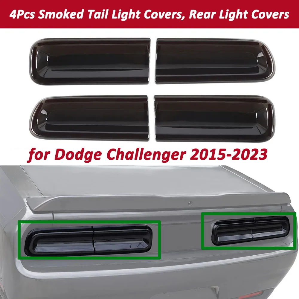 Задний фонарь для Dodge Challenger 2015-2023, 4 шт., задний фонарь для автомобиля, украшение, внешние аксессуары, отделка, дымчатый черный
Задний фонарь для Dodge Challenger 2015-2023, 4 шт., задний фонарь для автомобиля, украшение, внешние аксессуары, отделка, дымчатый черный