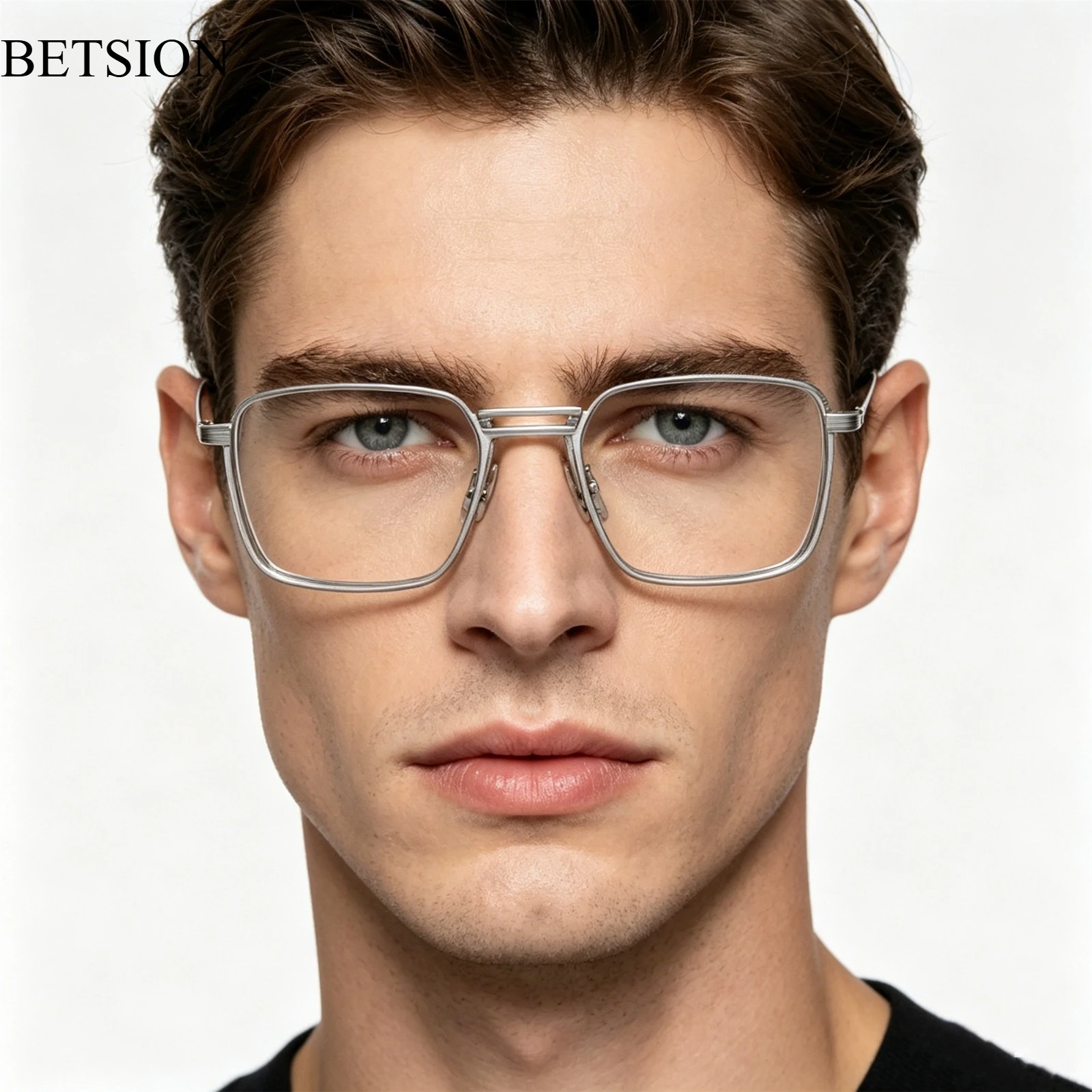 BETSION Men's Retro Square Pure Titanium Eyeglasses Frame Fashion Designer Ultralight Eyewear Glasses Daily Use #X125
BETSION Men's Retro Square Pure Titanium Eyeglasses Frame Fashion Designer Ultralight Eyewear Glasses Daily Use #X125