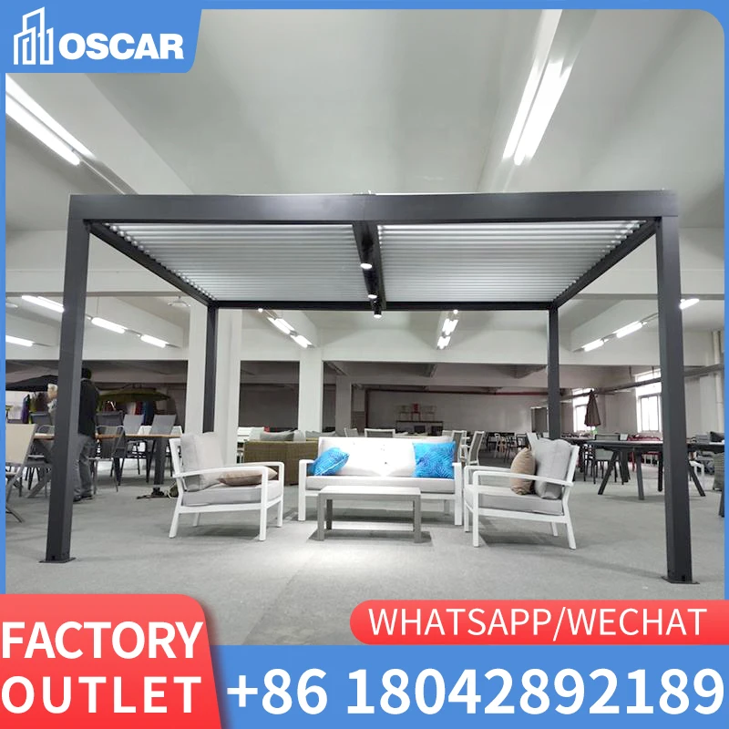 Mooxon Waterproof Automatic Shades Electric Outdoor Hotel Louver Gazebo Aluminium Retractable Roof Awning 3X3 Pergola
Mooxon Waterproof Automatic Shades Electric Outdoor Hotel Louver Gazebo Aluminium Retractable Roof Awning 3X3 Pergola