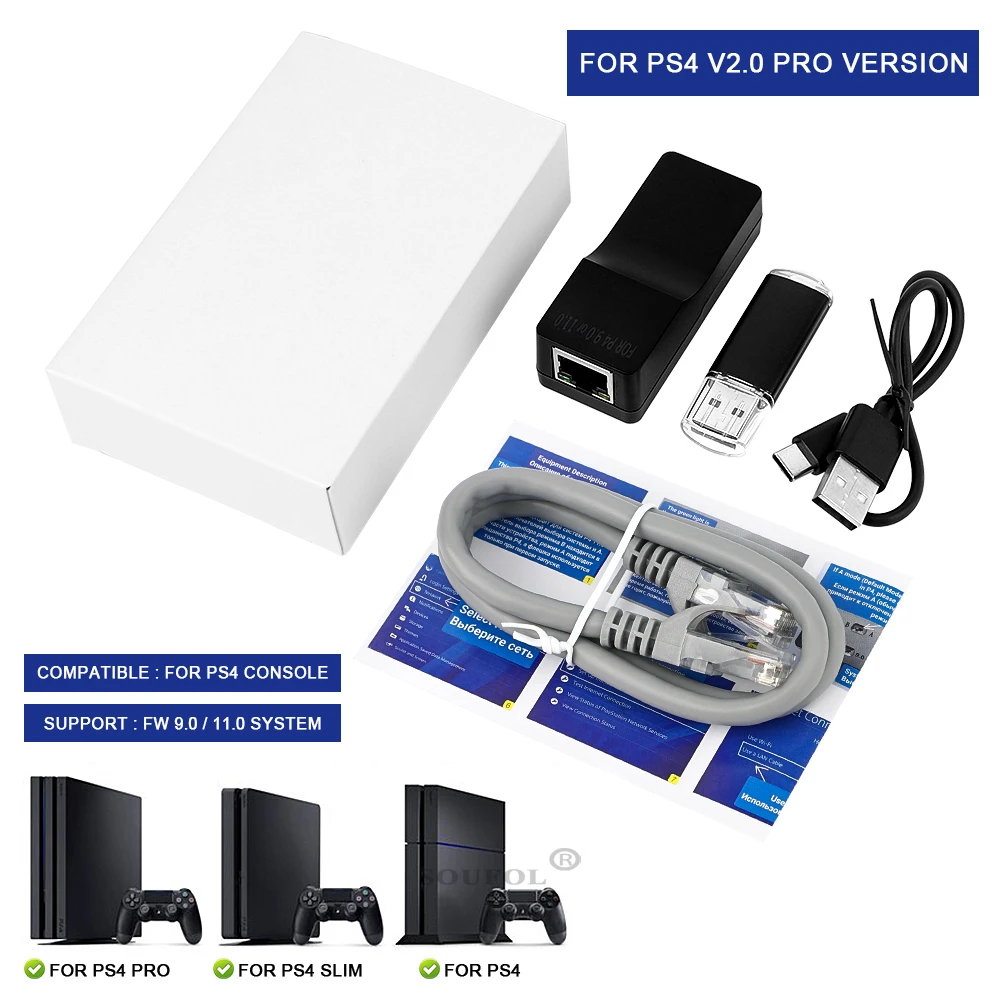 USB-ключ JB, USB-адаптер для PS4 FW 9,0 11.0, система с кабелем Ethernet Type-C, набор инструментов JB One-Key
USB-ключ JB, USB-адаптер для PS4 FW 9,0 11.0, система с кабелем Ethernet Type-C, набор инструментов JB One-Key