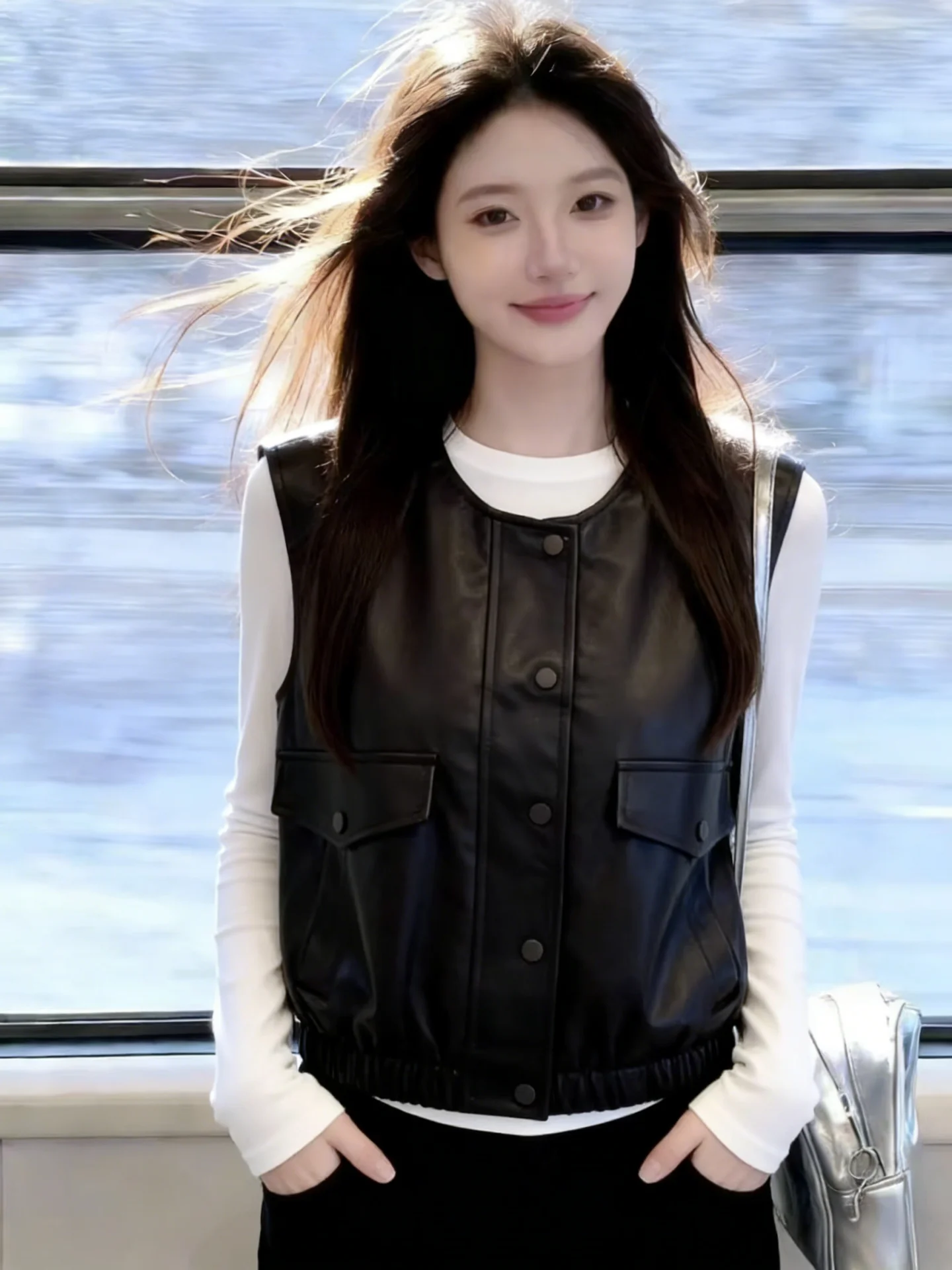 High Quality Fashionable Short PU Leather Jacket Women's Early Spring New Style Slimming Outerwear Top Versatile Minimalist
High Quality Fashionable Short PU Leather Jacket Women's Early Spring New Style Slimming Outerwear Top Versatile Minimalist